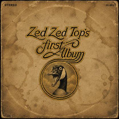 ZED ZED TOP'S FIRST ALBUM (Debut Album) - Zed Zed Top (1970)