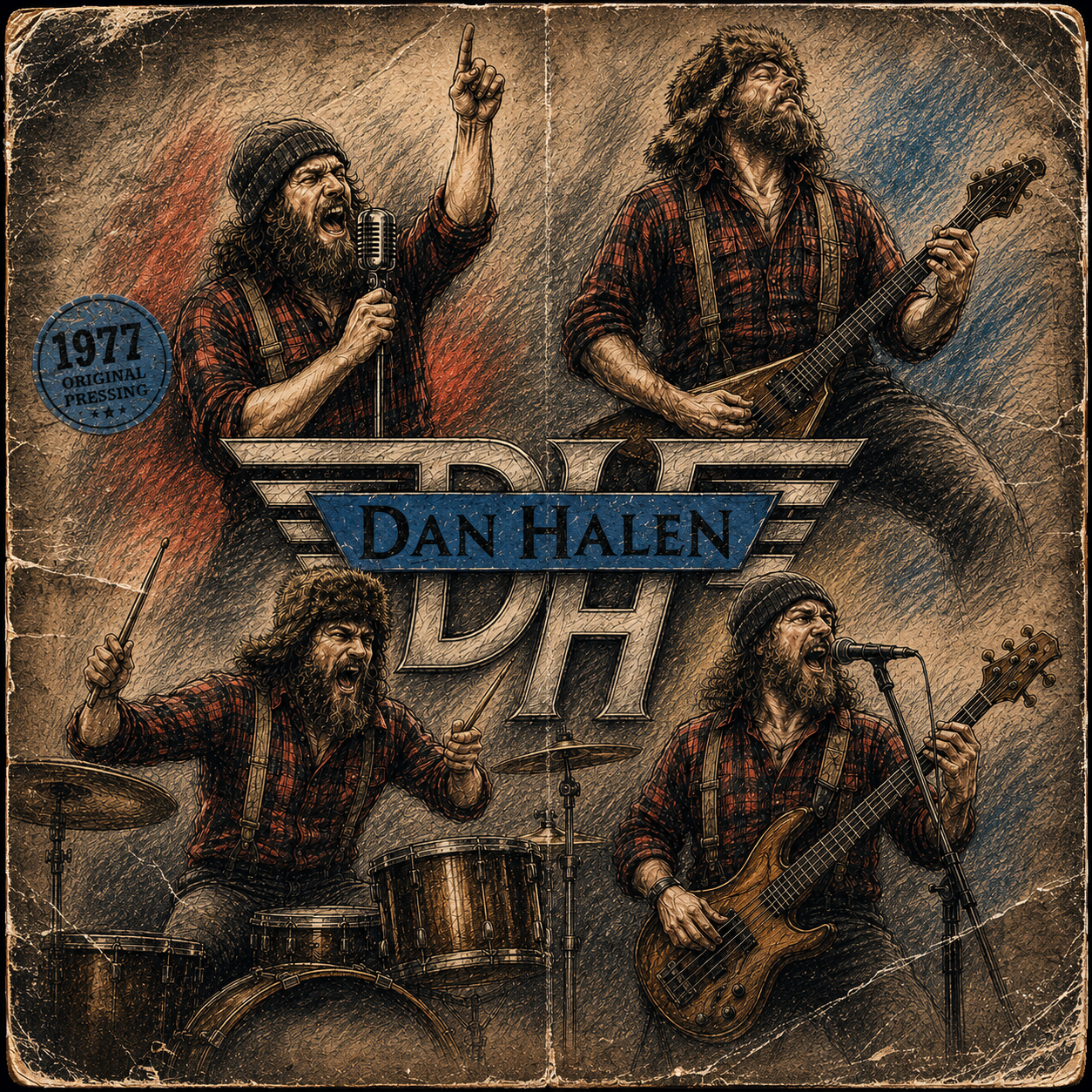 DAN HALEN (Rare Promo Cover Art) - Dan Halen (1977)