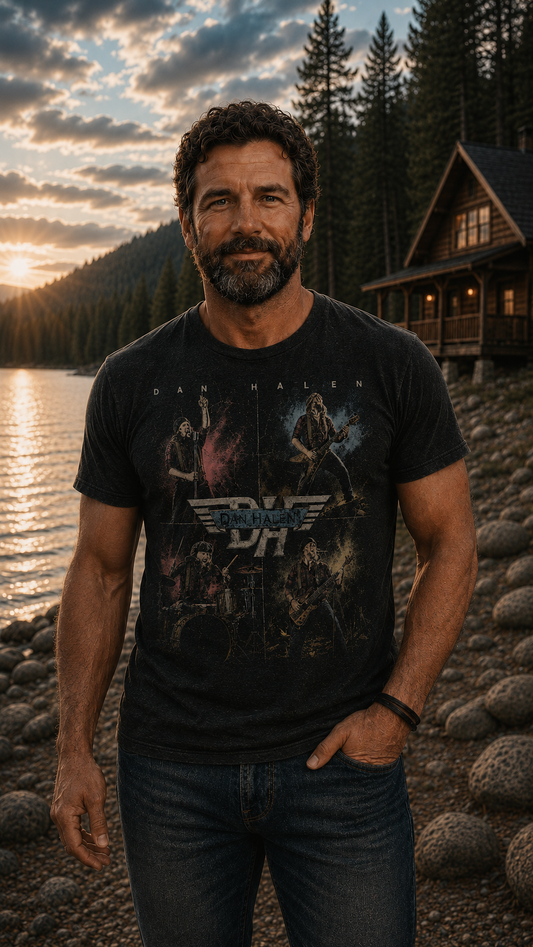 DAN HALEN (Debut Album) T-Shirt - Dan Halen (1977) - Relic Design Release