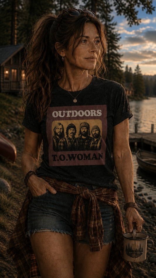 T.O. WOMAN T-Shirt - The OutDoors (1972) - Relic Design Release