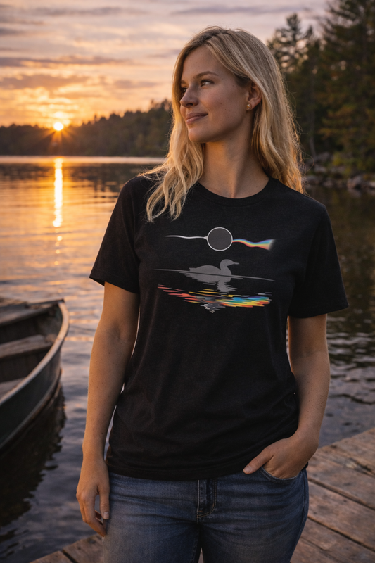 Lake Side of the Loon (Second Edition)  - Parody Vintage Retro Rock T-Shirt
