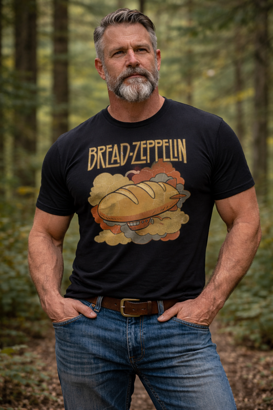 Bread Zeppelin - Parody Vintage Retro Rock T-Shirt
